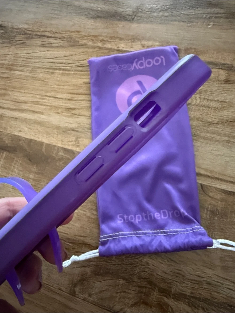 iPhone 15 pro max NEW Purple Loopy Phone Case